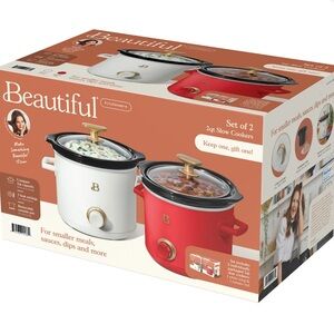 Beautiful 2qt Slow Cookers Set